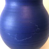 Blue ceramic vase