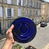 Cobalt blue glass ashtray by Enzo Mari, Circa. 1980