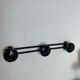 Vintage metal wall coat rack