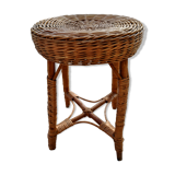 Vintage rattan stool