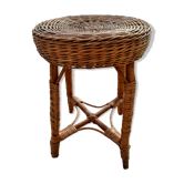 Vintage rattan stool