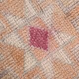 3x12 Rug For Kitchen Pale Red Pink Turkish Vintage Runner Rug 85x367Cm
