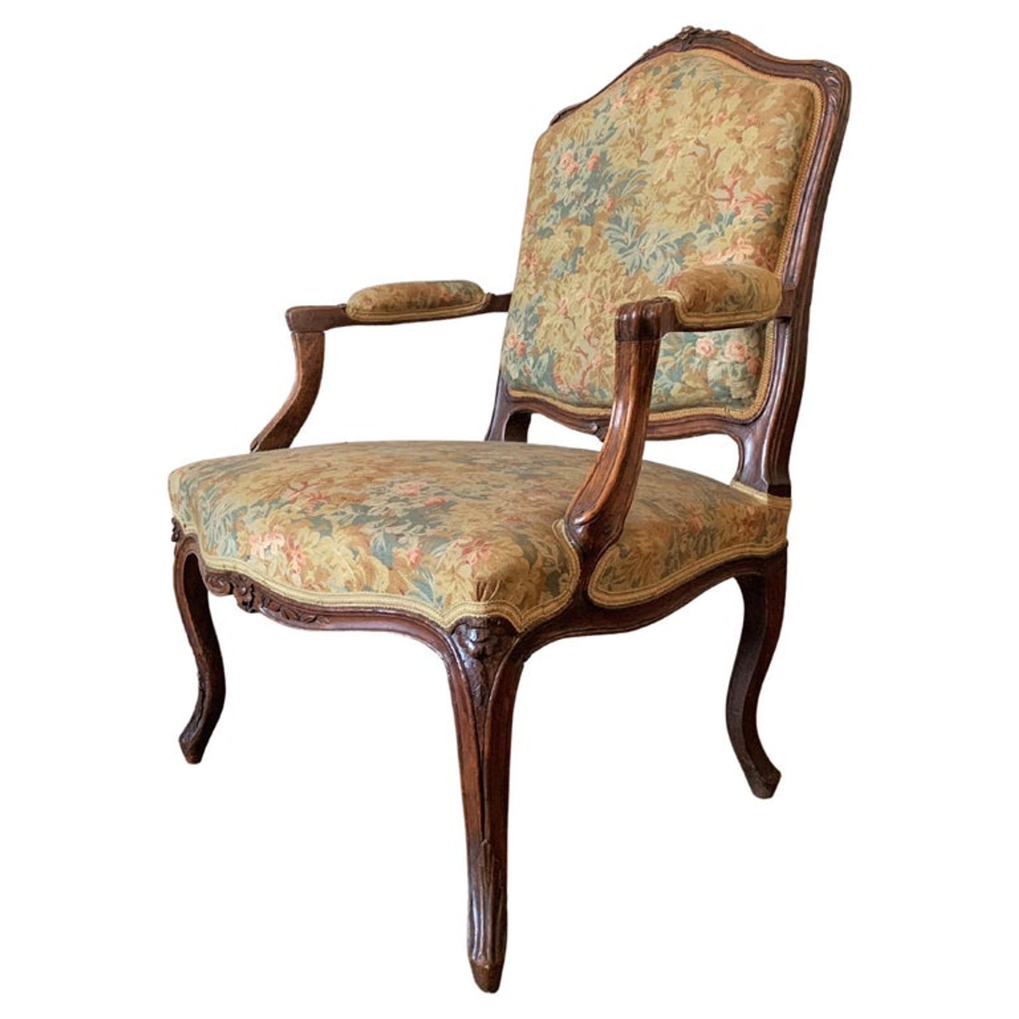 Armchair to the Queen, Louis XV style, circa 1750