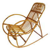 Rattan child rocking chair