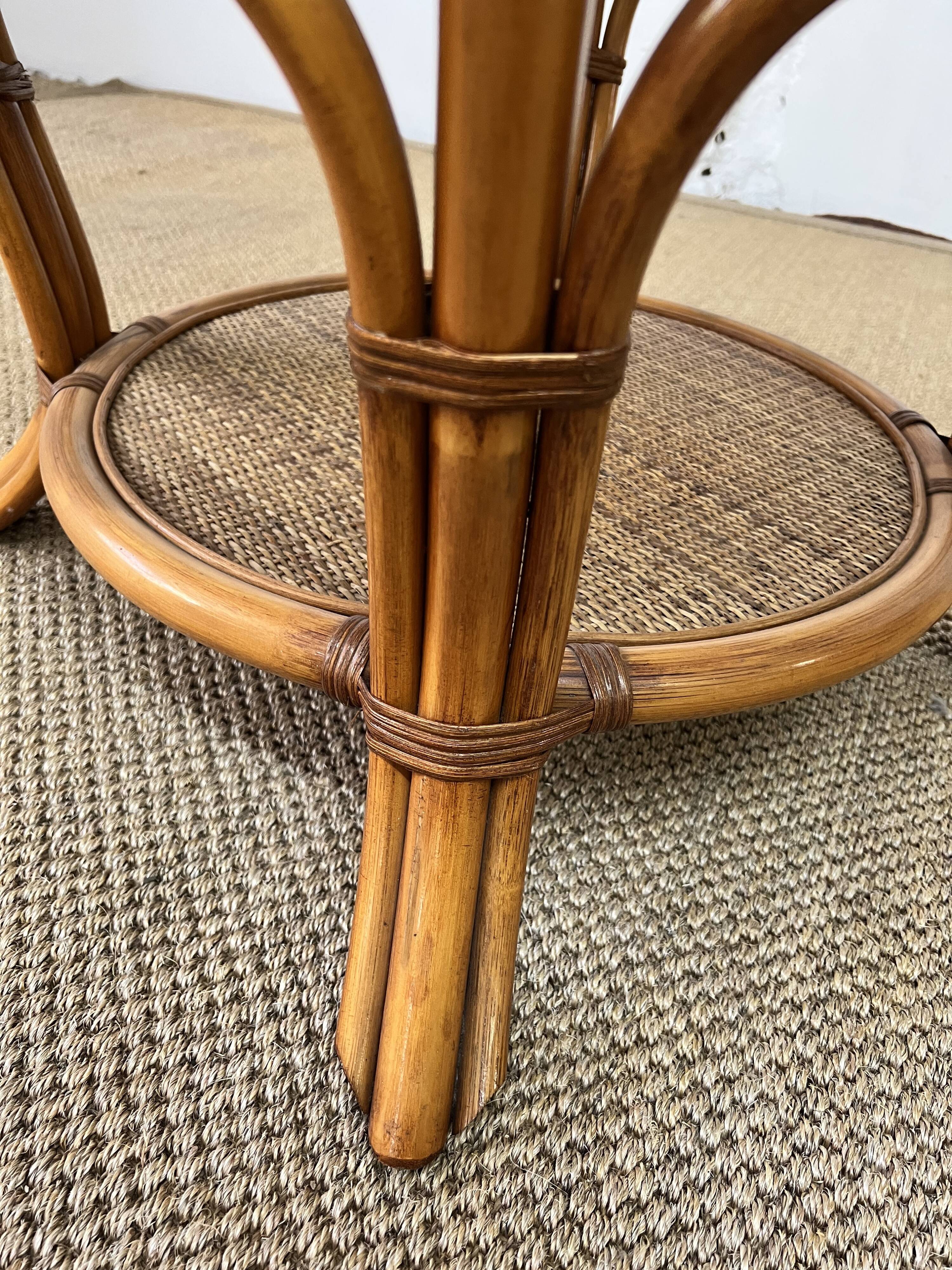 Rattan coffee table