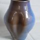 Blue and brown ceramic vase from the 1980s.