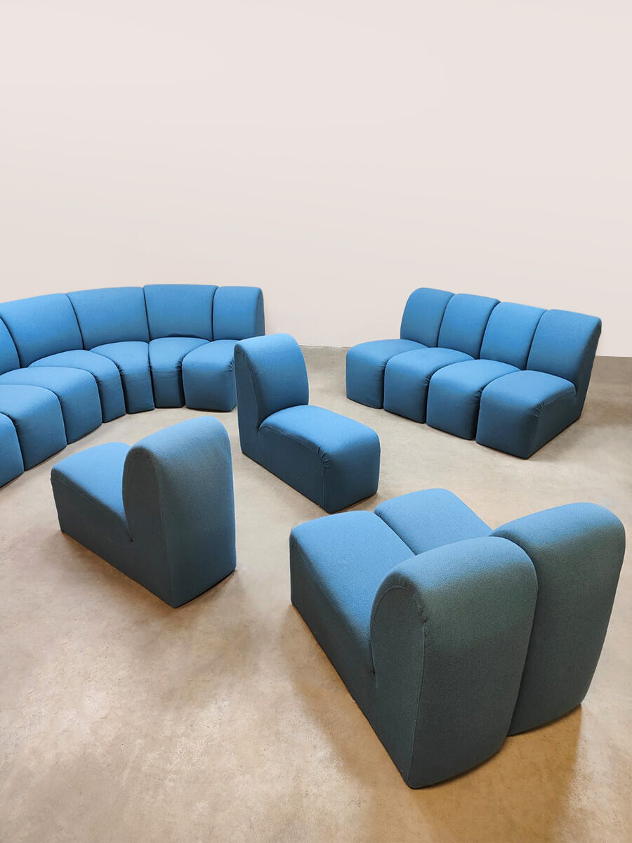 Rare Dutch vintage design modular 'Mississippi' sofa Pierre Paulin Artifort
