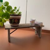 Old solid wood foot step