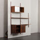 rosewood wall unit by Preben Sorensen for PS System, Randers, 1960s