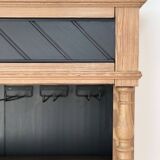 Late 19th/early 20th century solid pine dresser & wine cellar