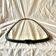 Antique rearview mirror - black and gold plastic frame - 34 x 55 cm