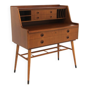 Scandinavian mahogany secretary, Sweden, 1950