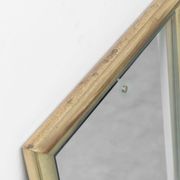 Vintage mirror with brass frame and transparent glass insert – Italian design 1970s