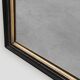 Black laquered and gilted wooden Louis Philippe mirror, France ca. 1850