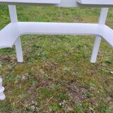 Coiffeuse, console en bois peint