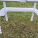 Coiffeuse, console en bois peint
