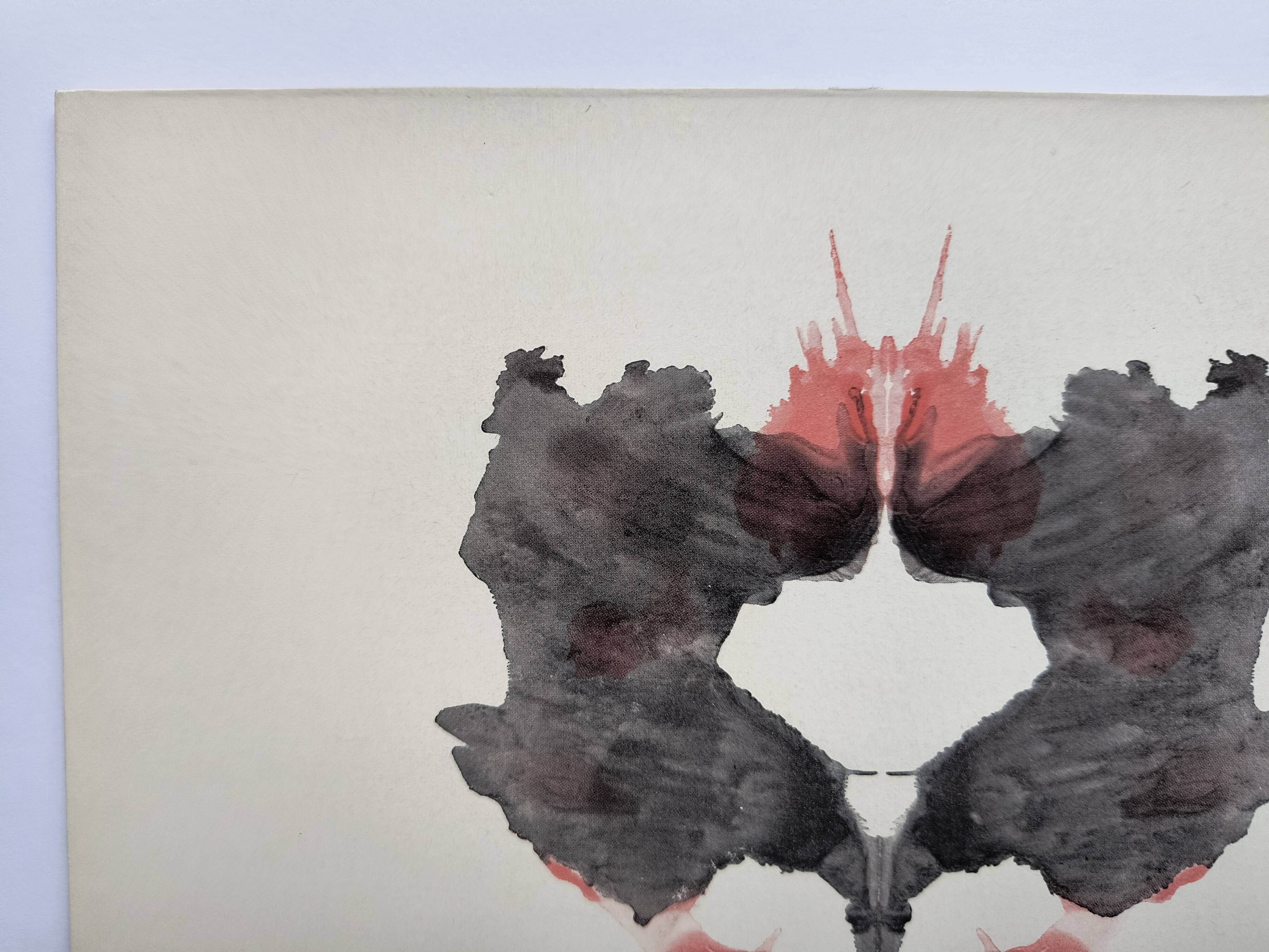 Original Rorschach test card "Card II" – imaginary curiosity
