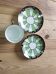 Tasse ancienne et deux soucoupes – décor géométrique Art déco