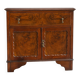 Antique walnut burl commode – 1 drawer and 2 doors