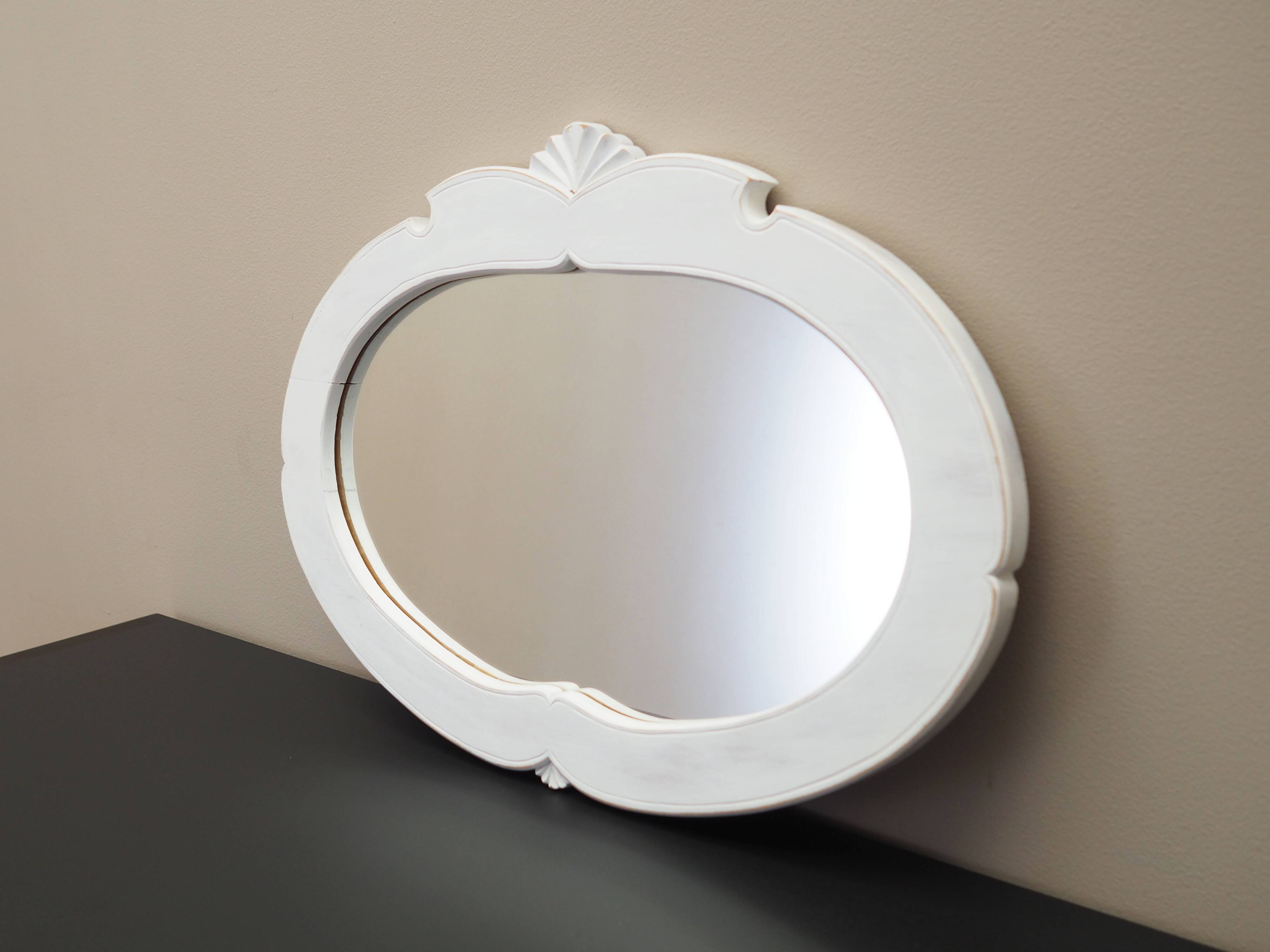 Mirror in pine frame, Danish design, 1960s, production: Denmark