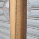 Lustre en laiton et verre soufflé incrusté d'or