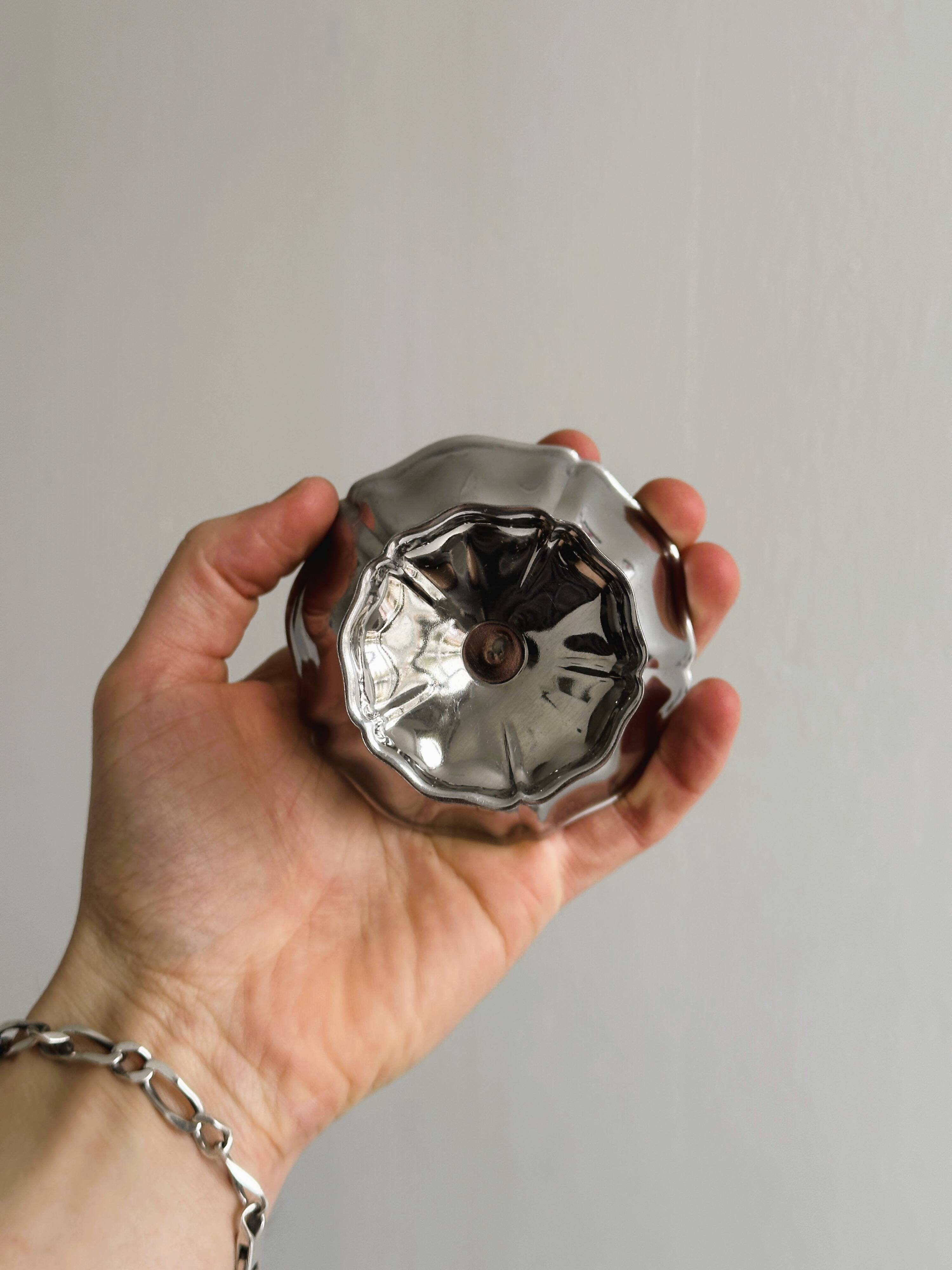 6 stainless steel footed bowls, Letang Remy style