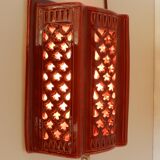 Open earthenware wall lamp