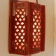 Open earthenware wall lamp