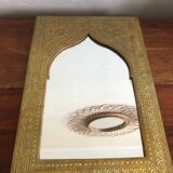 Miroir orientale en laiton ajouré