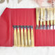 12 vintage knives NOGENT Bakélite imitation ivory