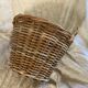 Large basket with rattan handles