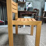 Set of 4 vintage Wilkhahn chairs in light wood – Scandinavian style