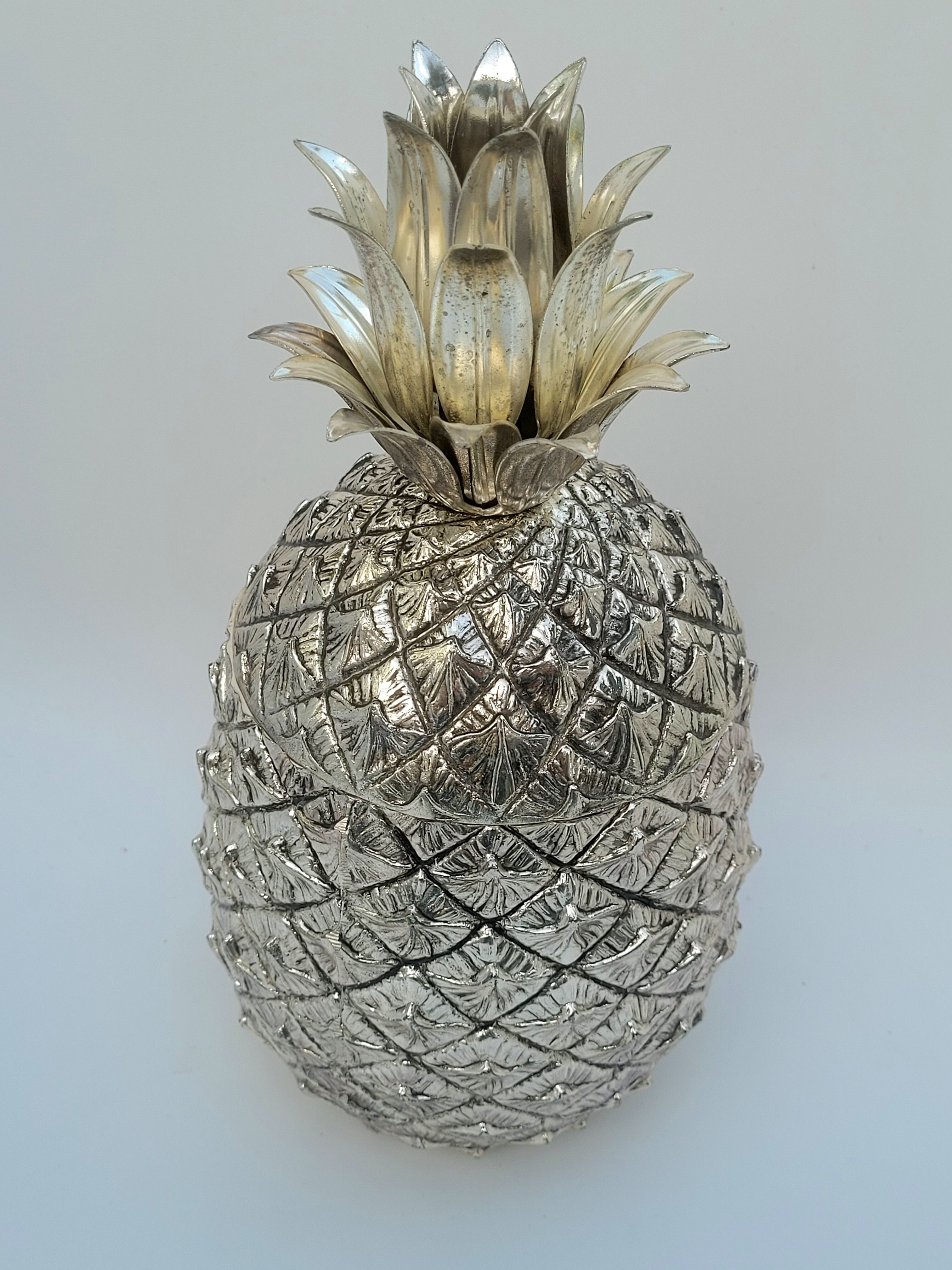 Vintage pineapple ice bucket by Mauro Manetti, 1970