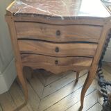 Pair of 18th century 3-drawer bedside tables
