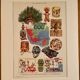 Illustrated plate on Mexican and Mayan art, 1940s-50s
