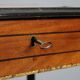 Antique sewing table in various types of wood, 19th century.