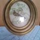 Antique oval curved glass frame 46/36c