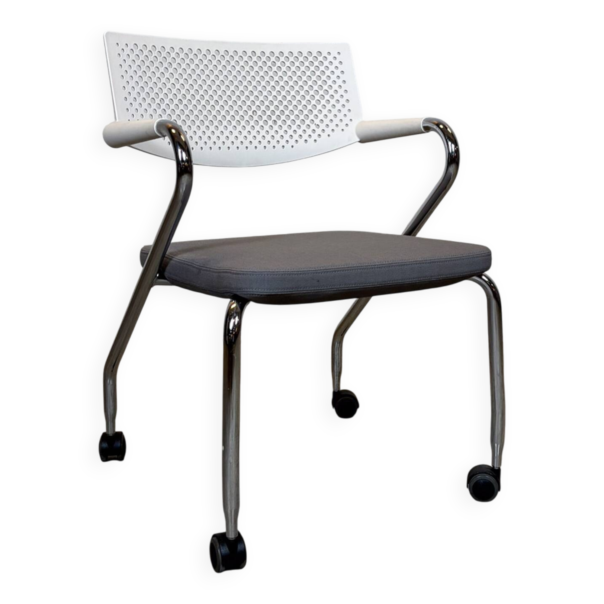 Vitra Visaroll 2 Antonio Citterio Fabric, plastic, aluminium – White, Gray