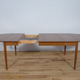 Table à manger extensible en teck, années 1960