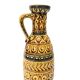 Vase en céramique West Germany ocre et brun – années 70