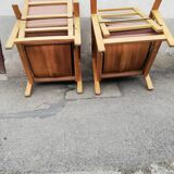 Pair of armchairs year 50 adjustable back