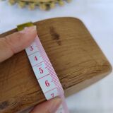 Carved wooden box in the shape of a small piece of furniture - handmade