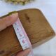 Carved wooden box in the shape of a small piece of furniture - handmade