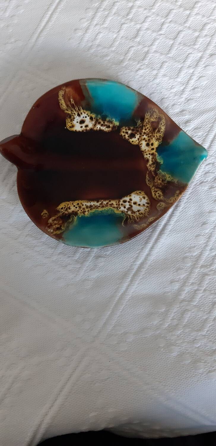 Vallauris earthenware trinket dish