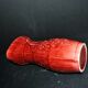 Sarreguemines wine jug in red slipware with grapevine decoration.