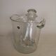 Orrefors ice bucket and shaker set by Nils Landberg, Sweden, 1950s.