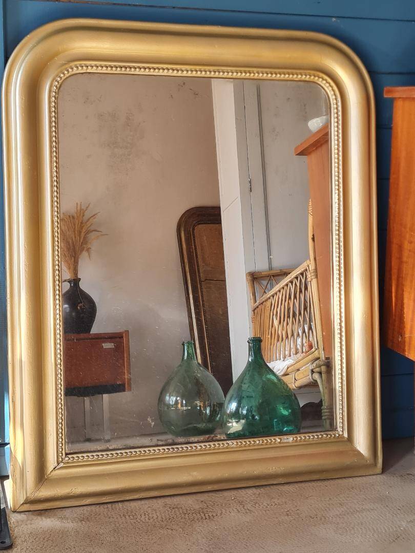 Miroir Louis Philippe doré 88 x 72