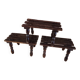 Step foot rest wooden foot stool vintage brutalist