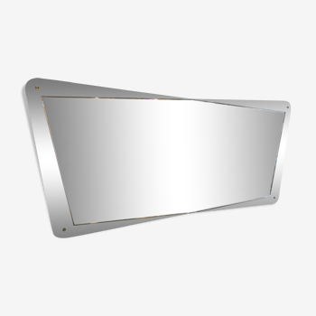 Miroir XXL bicolore forme libe années 60 166x76cm