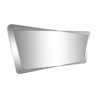 Mirror XXL two-tone 60s libe shape 166x76cm